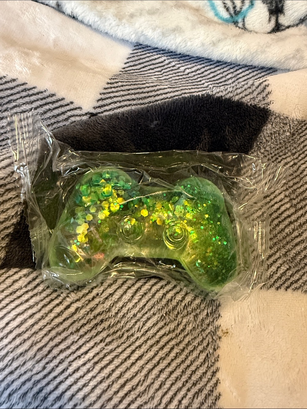 Green Glitter Game Controller Squishy